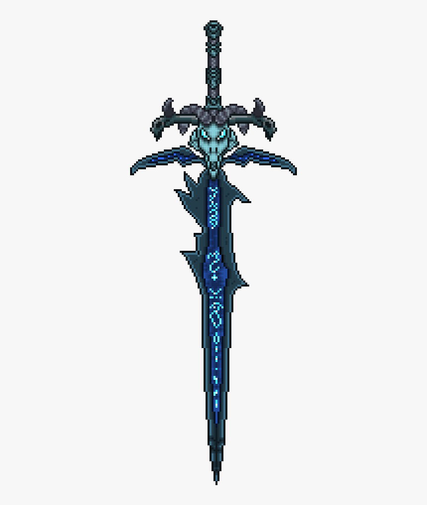 Pixel Art Weapon Sword - Frostmourne Png, Transparent Png, Free Download