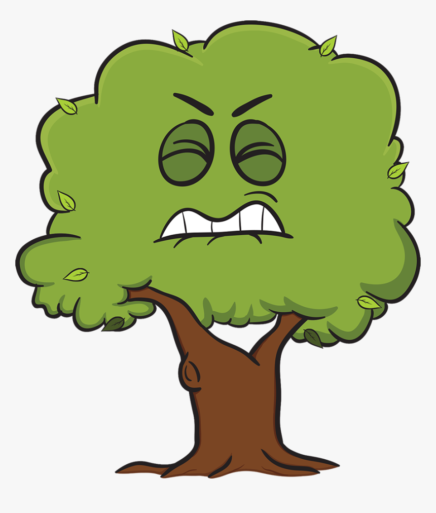 Transparent Bark Clipart - Sad Tree Clip Art, HD Png Download, Free Download