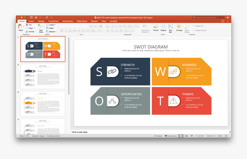 A Modern Source For Business Powerpoint Templates Png - Company Swot Analysis Examples, Transparent Png, Free Download