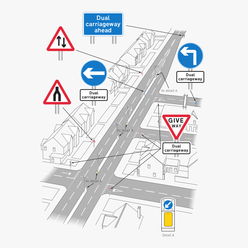 Traffic Signs Manual Chapter 4 Figure 5 - Road Signs, HD Png Download, Free Download