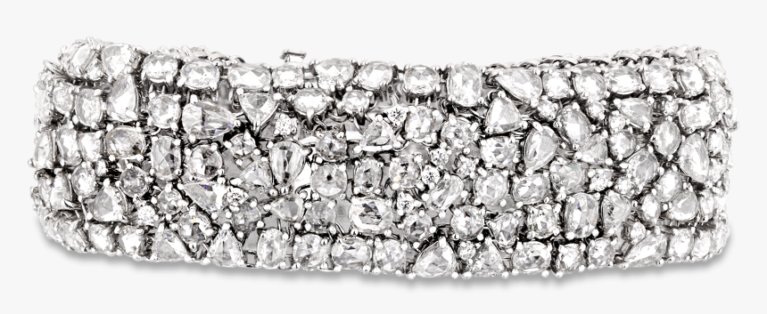 Rose Cut Diamond Bracelet - Transparent Diamond Bracelet Png, Png Download, Free Download