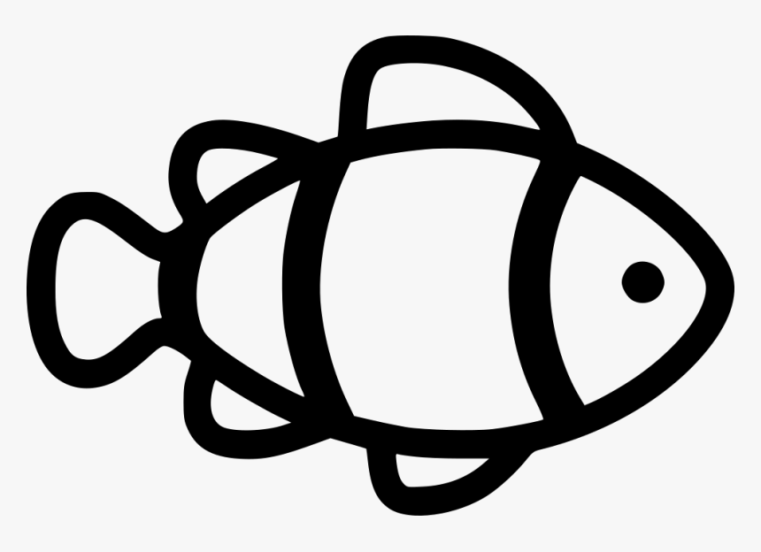 Clown Fish - Transparent Fish Outline Png, Png Download, Free Download