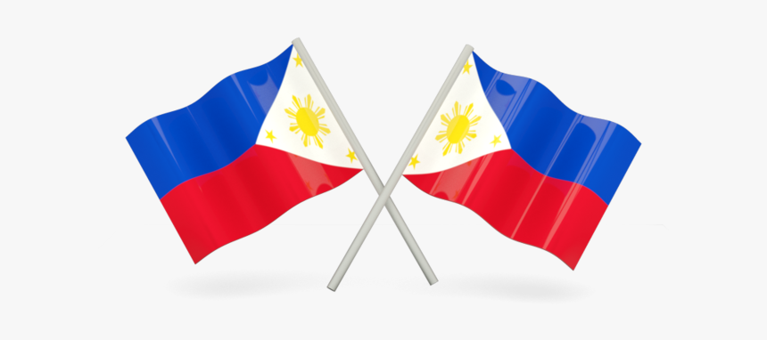 Two Wavy Flags - Flag Of The Philippines Png, Transparent Png, Free Download