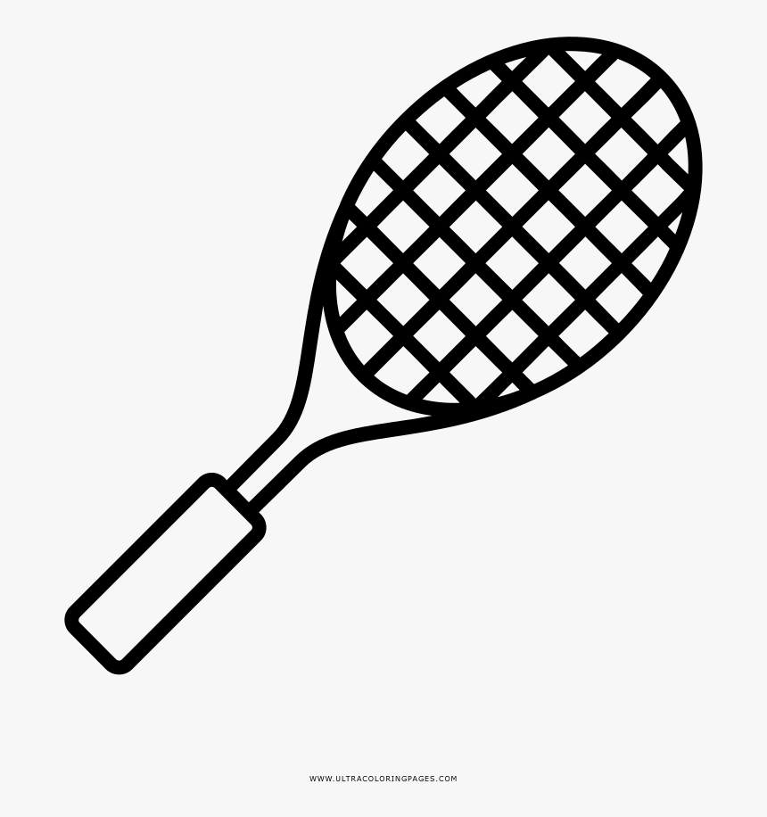 Tennis Racquet Coloring Page, HD Png Download, Free Download