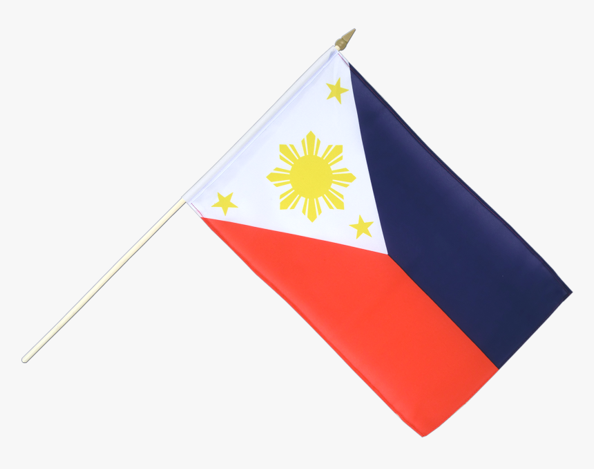 Philippine Flag With Stick , Png Download - Flag Of The Philippines Png, Transparent Png, Free Download