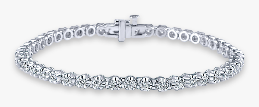 Graduated Diamond Tennis Bracelet - Silver Diamond Braclet Png, Transparent Png, Free Download