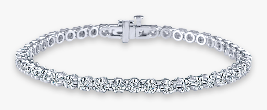 Graduated Diamond Tennis Bracelet Silver Diamond Braclet Png
