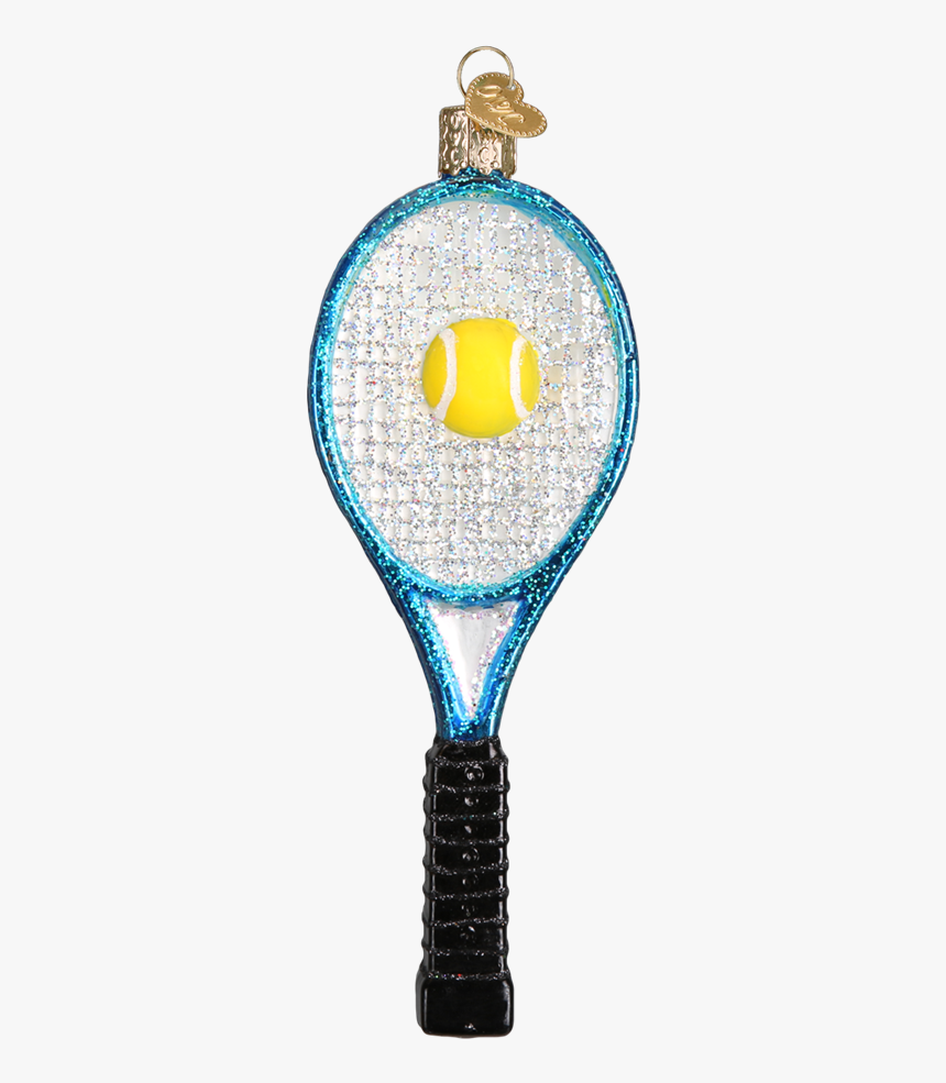 Tennis Racquet Old World Glass Ornament - Racketlon, HD Png Download, Free Download