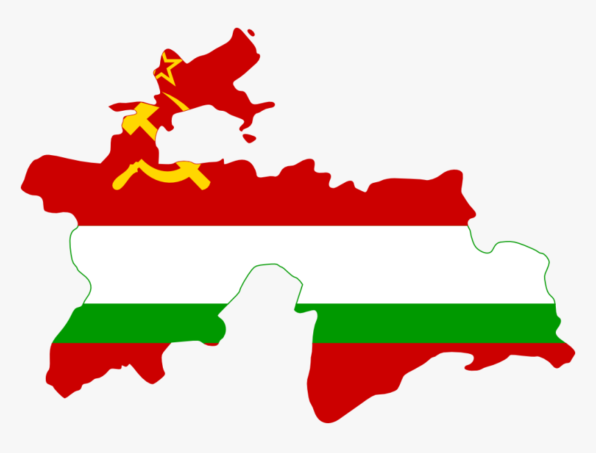 Flag Map Flagartist - Capital Of Tajikistan Map, HD Png Download, Free Download