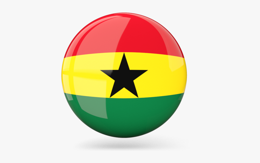 Ghana Round Flag, HD Png Download, Free Download