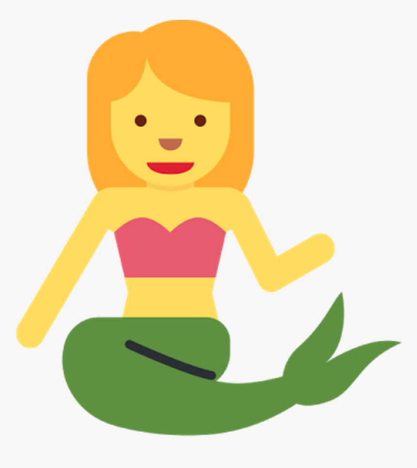 Emoji Mermaid Sirena Hearts Pencilart Arte Art Playgame - Mermaid Emoji Copy And Paste, HD Png Download, Free Download