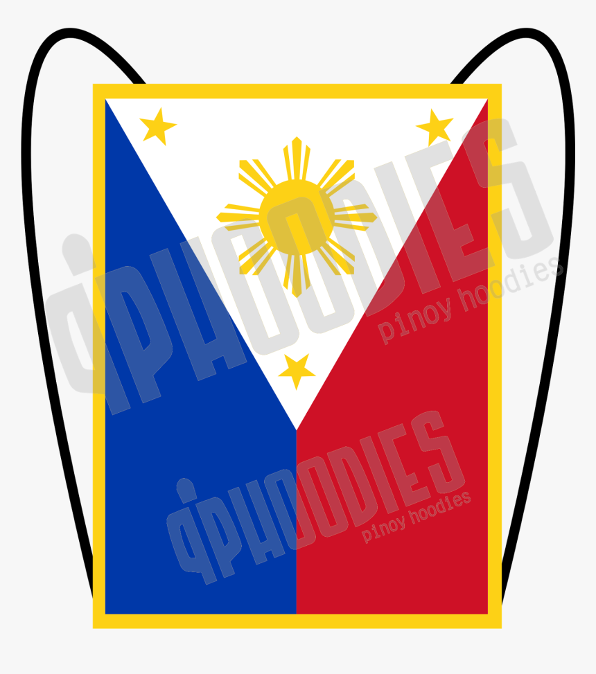 Sun, And Three Stars, And "anthem Phoodies Bag - Philippine Flag For Printing, HD Png Download, Free Download
