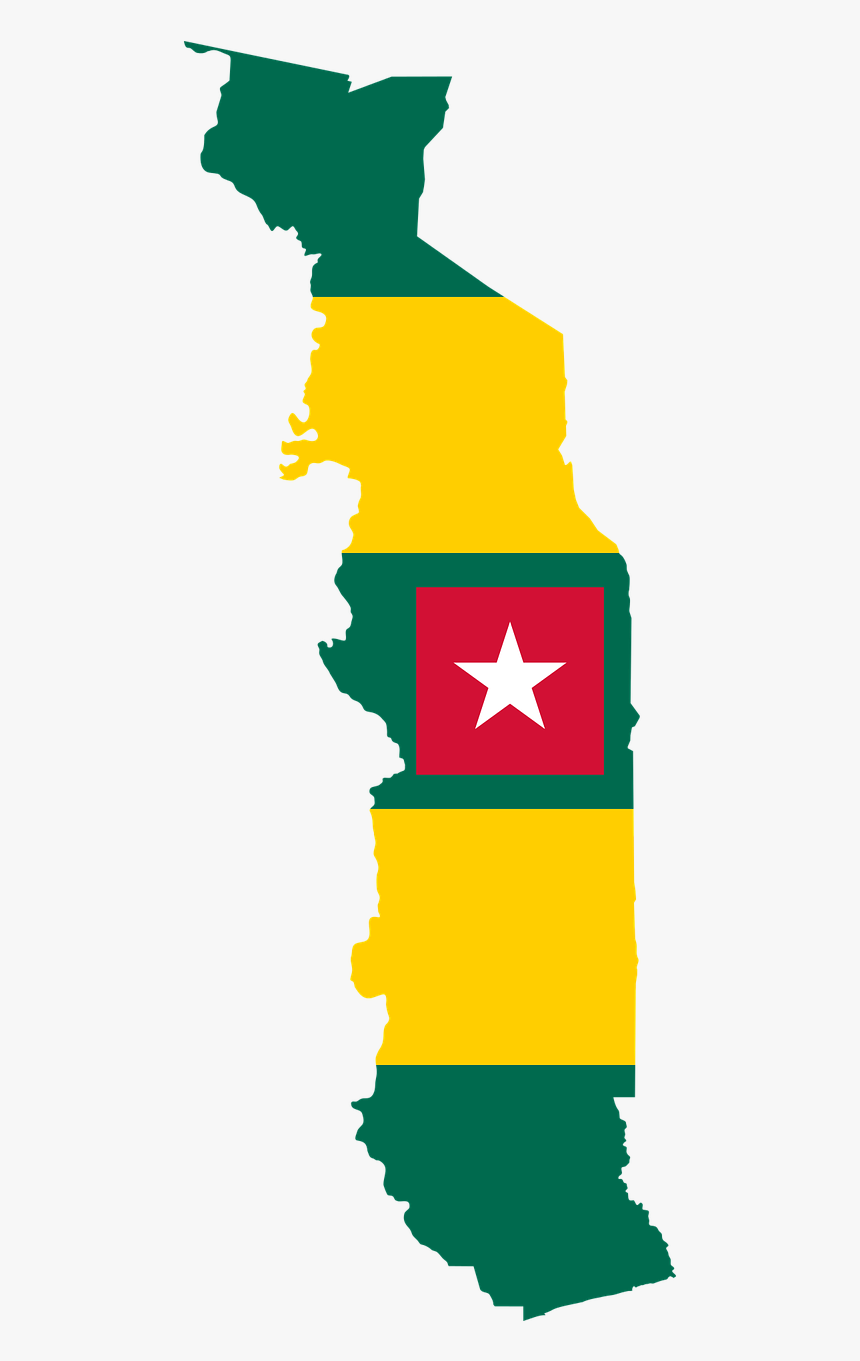 Insurgency In Africa - Togo Flag Map, HD Png Download, Free Download