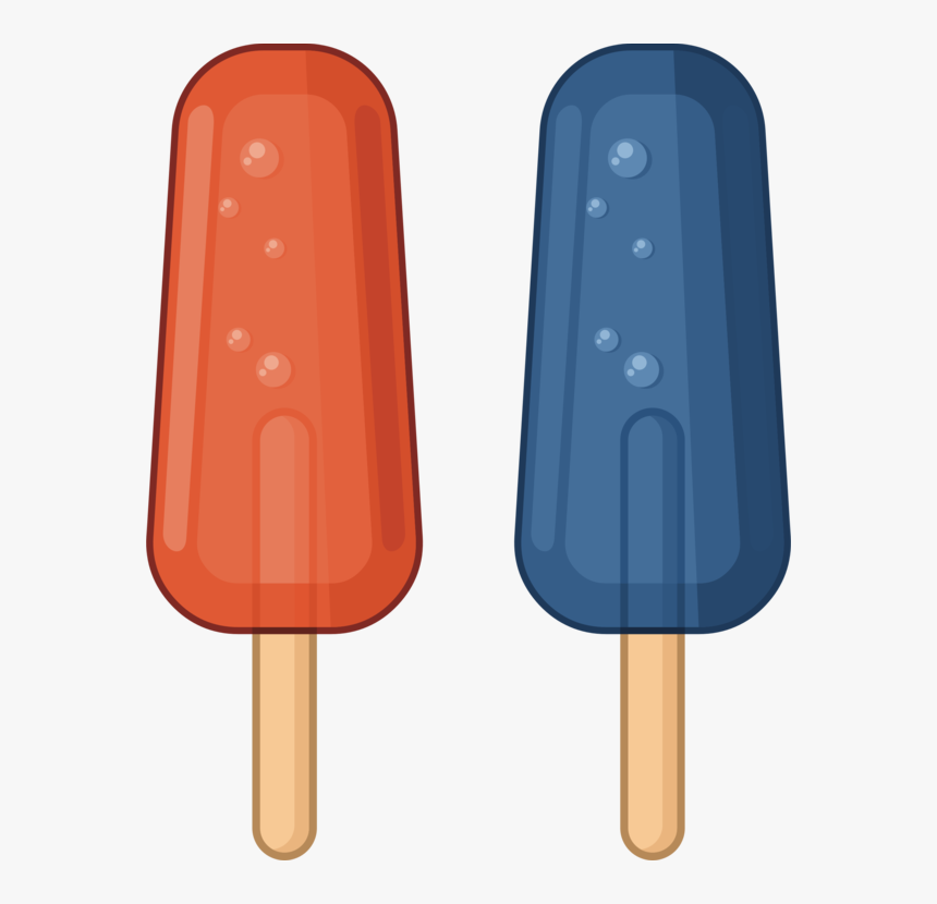Orange,ice Cream,ice Pop - Ice Pop Clipart, HD Png Download, Free Download