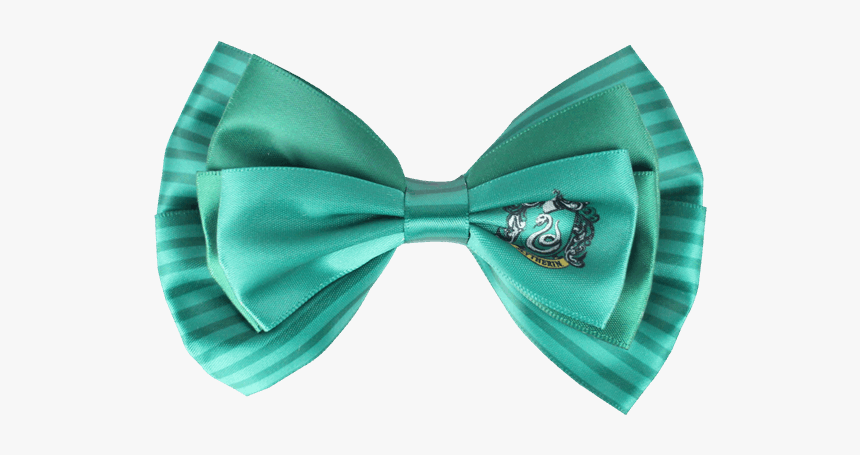 Blue Hair Bow Png - Slytherin Harry Potter Hair Bows, Transparent Png, Free Download