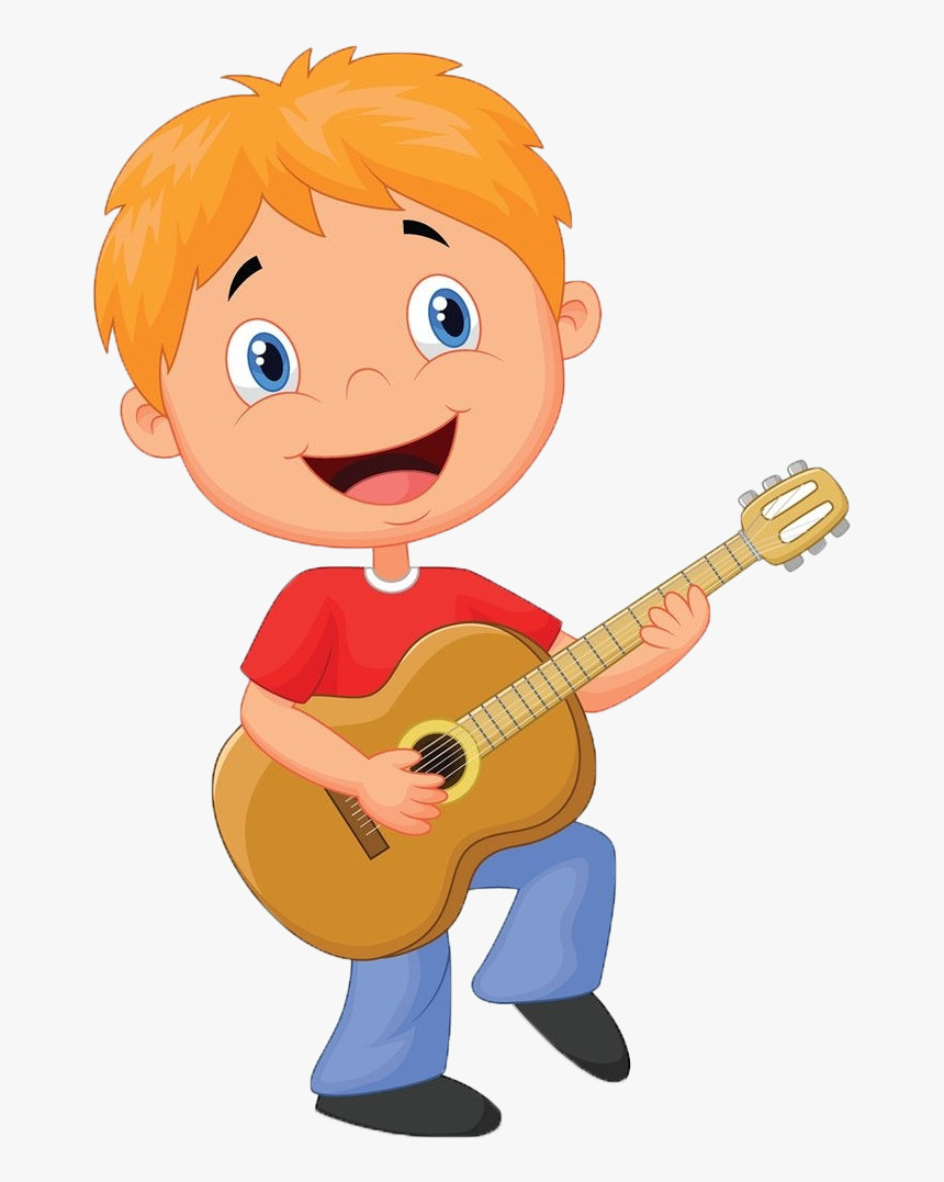 Guitarist Cartoon Clip Art - Play The Guitar Clipart, HD Png Download, Free Download