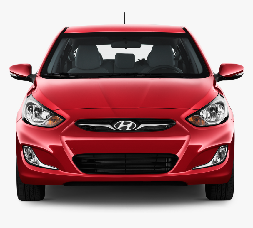 Red Hyundai Png Image - Hyundai Accent 2012 Front, Transparent Png, Free Download