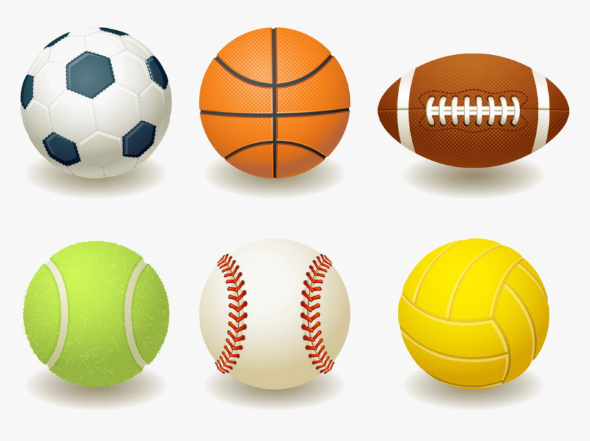 Sports Sport Balls Clipart Elegant Clip Art Loveable - Different Kinds Of Ball, HD Png Download, Free Download