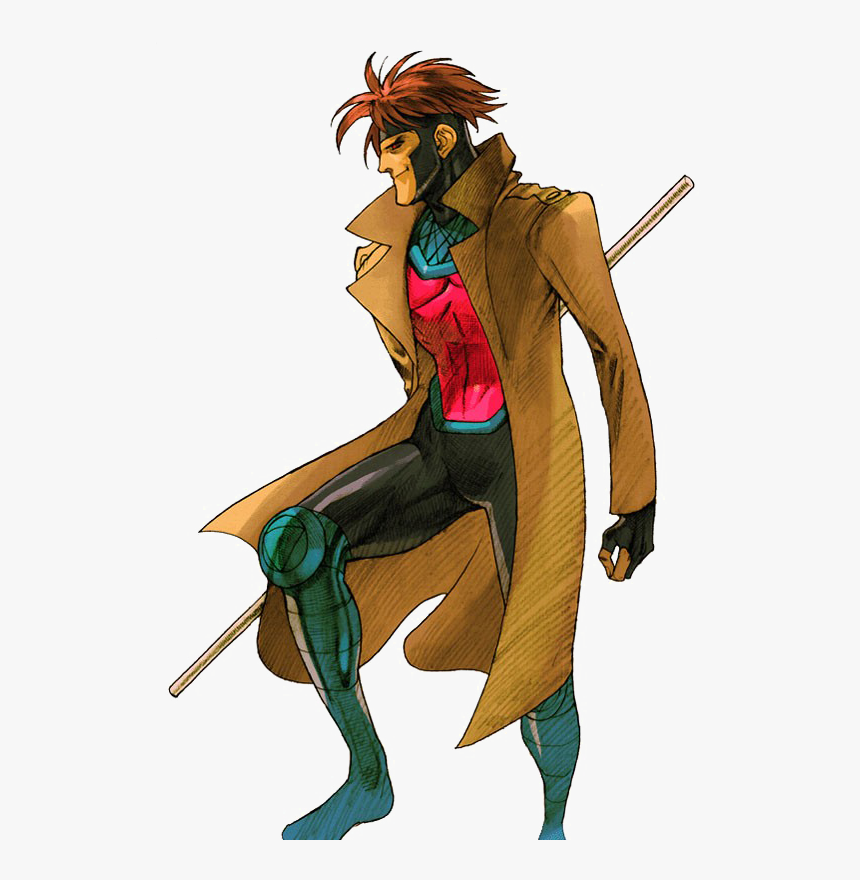 Gambit Transparent Images - Marvel Vs Capcom Concept Art, HD Png Download, Free Download