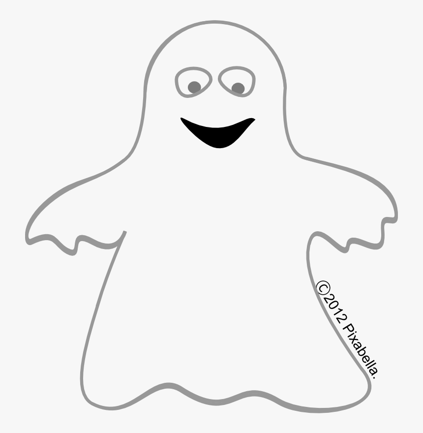 Casper Ghost Black And White Clip Art - Ghost Clipart Black And White, HD Png Download, Free Download