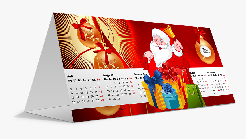 Christmas Calendar, December, Christmas, Christmas - Calendário 2018 Dezembro Natal, HD Png Download, Free Download