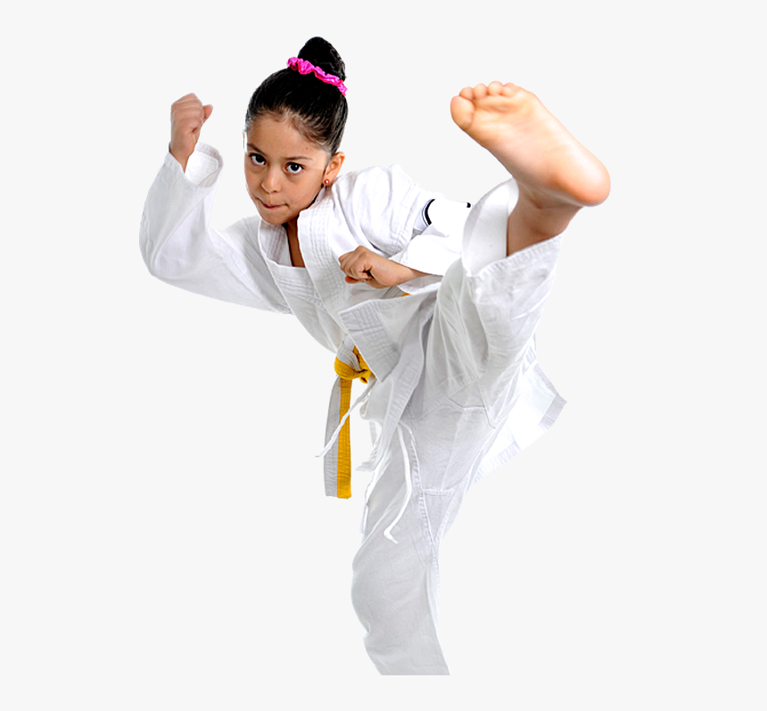 Young Girl Karate Kicking - Black Girl Kick Feet, HD Png Download, Free Download
