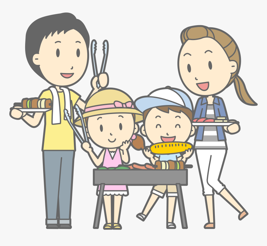 Family Barbecue - Family Barbecue Clipart, HD Png Download, Free Download