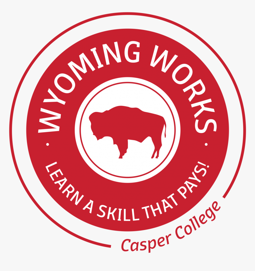 Red Circle With A Buffalo And The Words "wyoming Works, - B Corp Logo Png, Transparent Png, Free Download