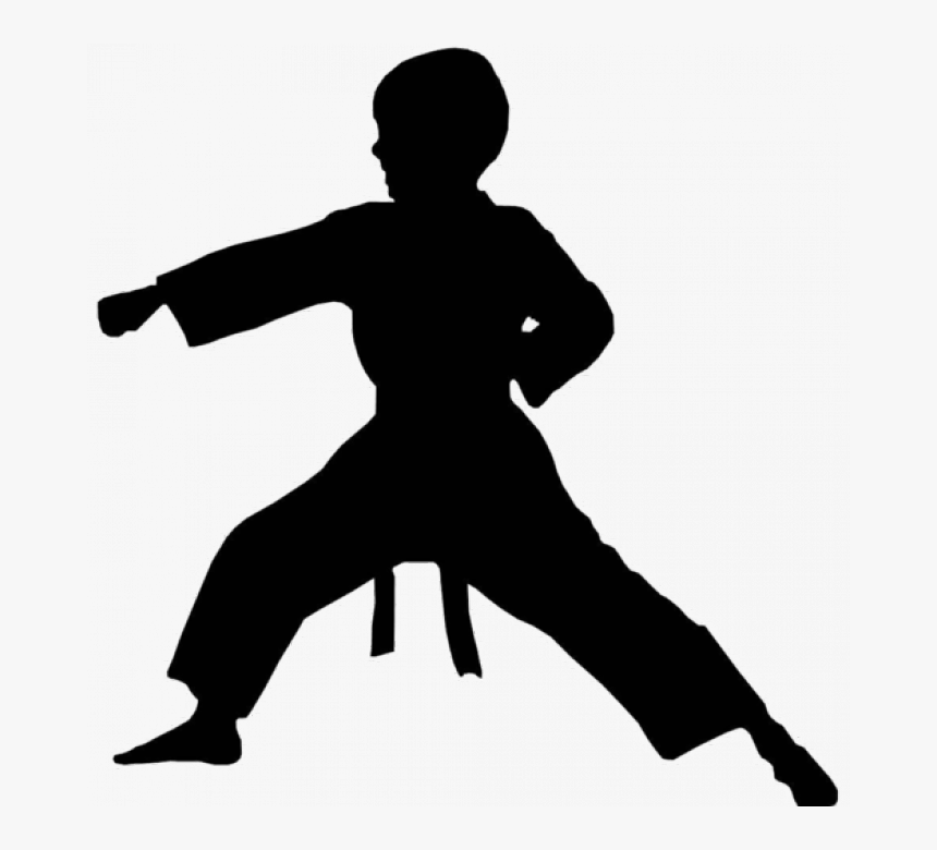 Potters Bar Karate & Kobudo Logo - Silhouette Karate Clip Art, HD Png Download, Free Download