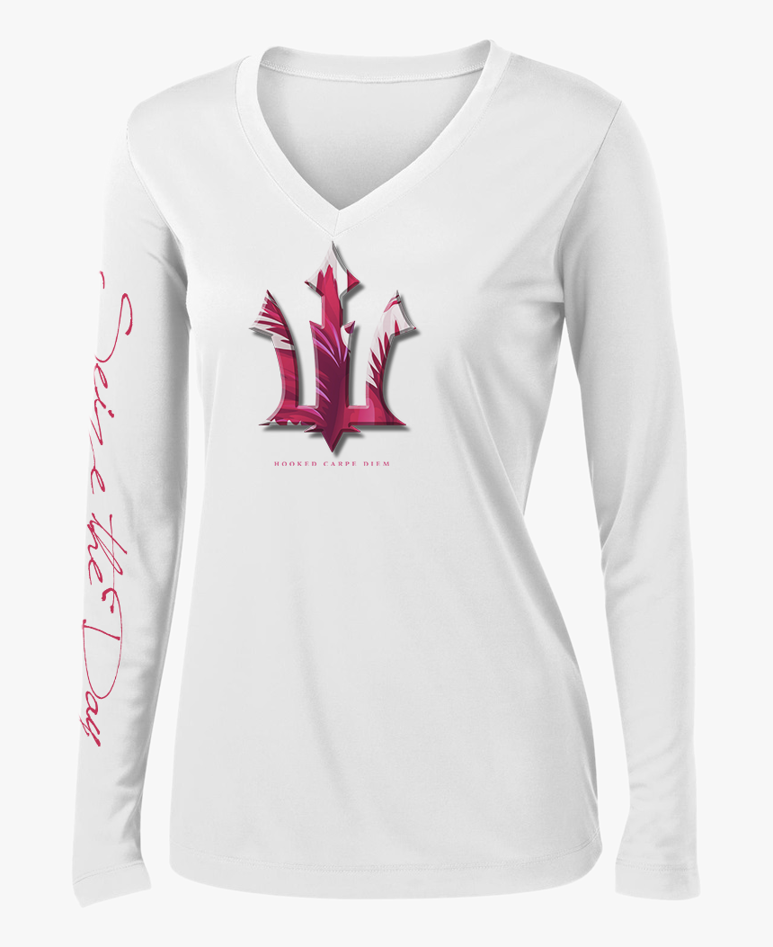 Red Abstract Trident - Long-sleeved T-shirt, HD Png Download, Free Download