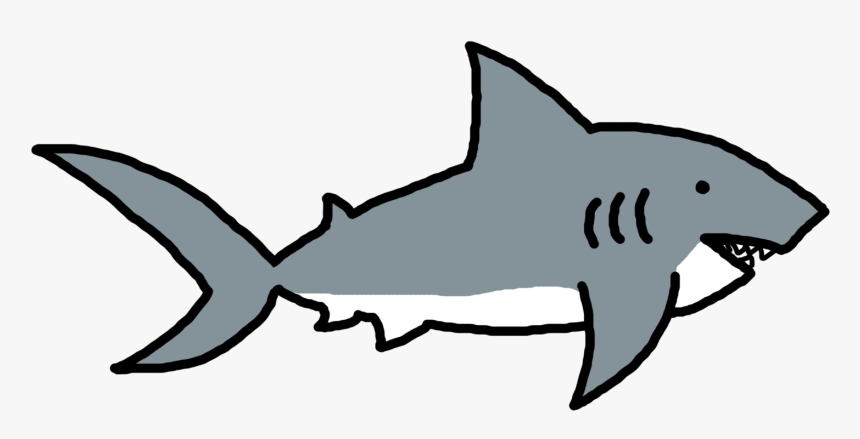 Shark Clip Art Black And White, HD Png Download, Free Download