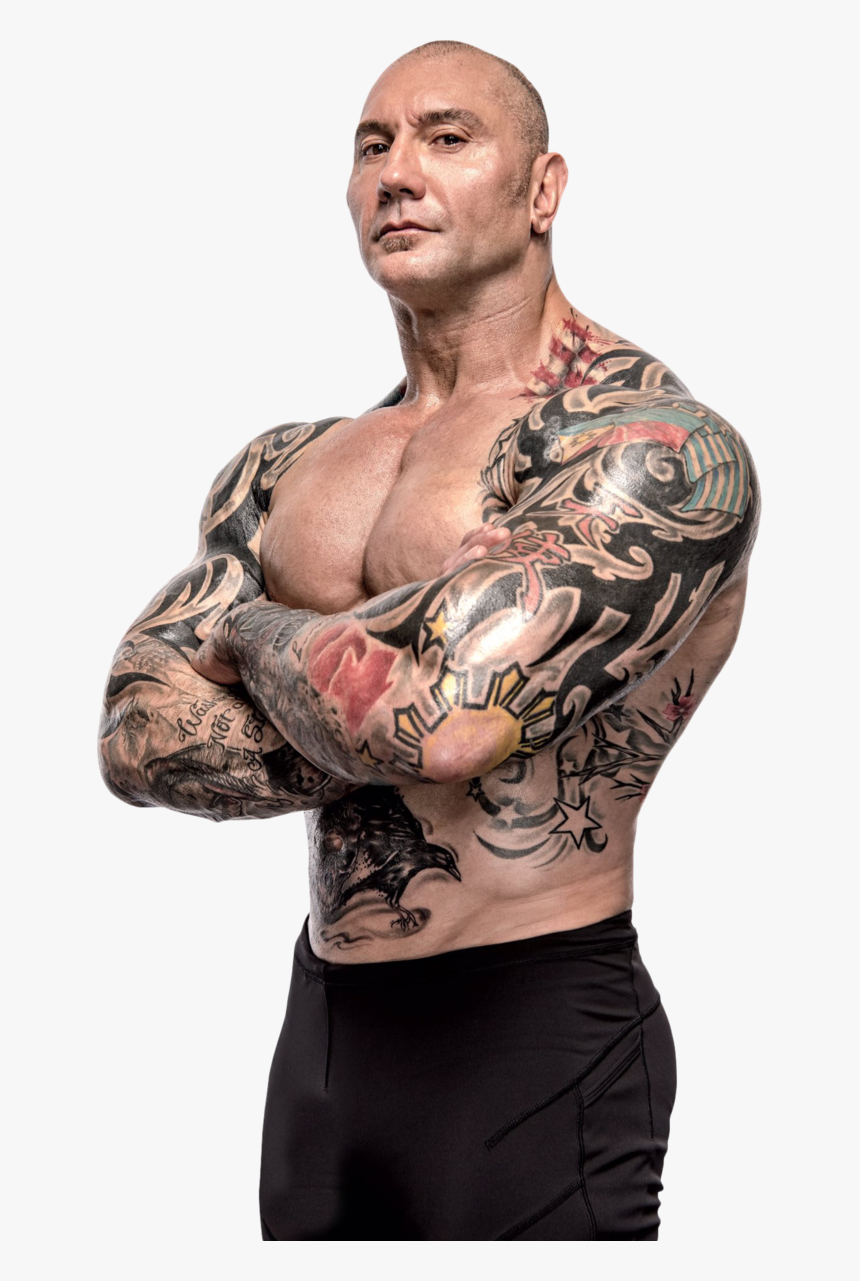 Batista Png Image Background - Dave Bautista New Tattoo, Transparent Png, Free Download