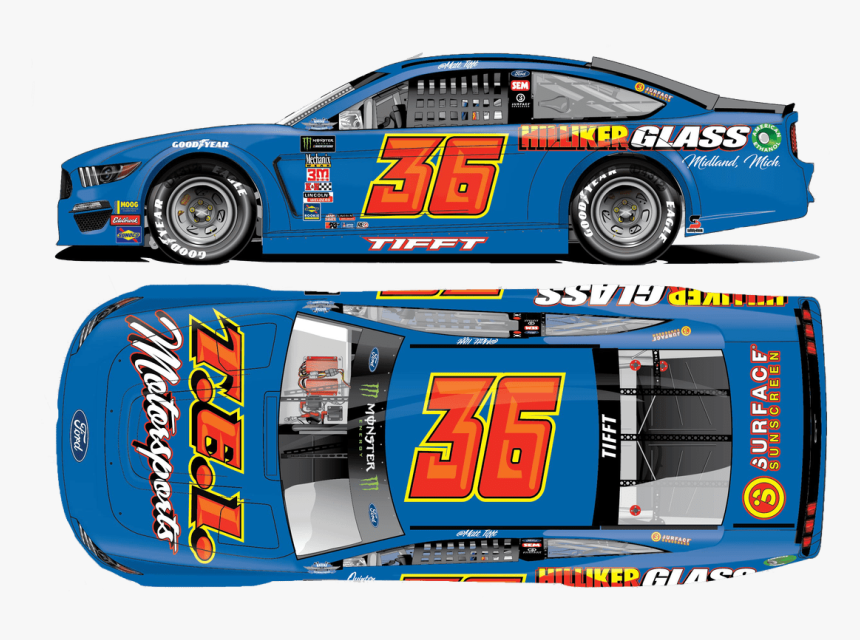 2019 36 Darlington Throwback - Nascar Matt Tifft Darlington, HD Png Download, Free Download