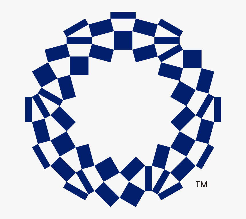 O Like Shape Checkered Olympics Logo - Tokyo Olympics 2020 Logo Png, Transparent Png, Free Download