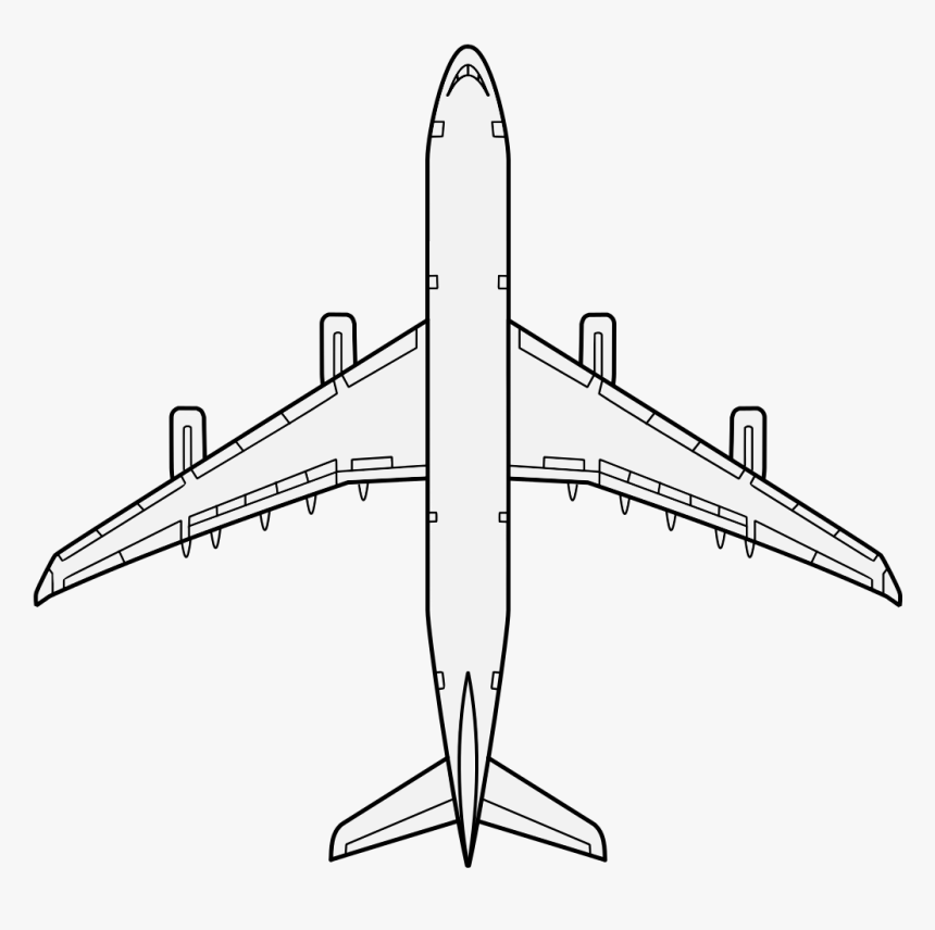 Airbus A Airplane Transprent Png Free Download - Airbus A380 Top View, Transparent Png, Free Download