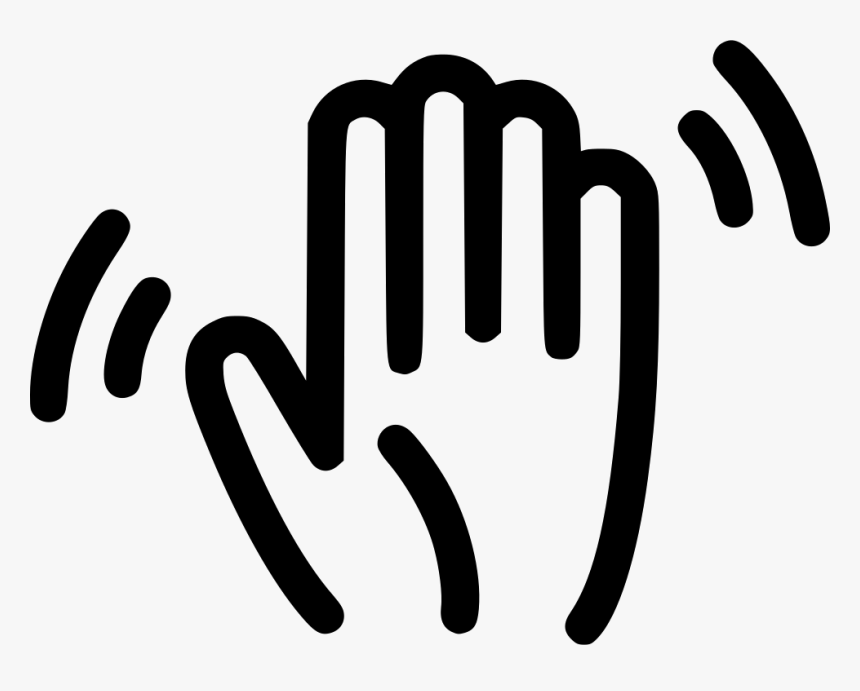 Hand Palm Wave Waving Bye Wavinghand - Hand Bye Icon Png, Transparent Png, Free Download