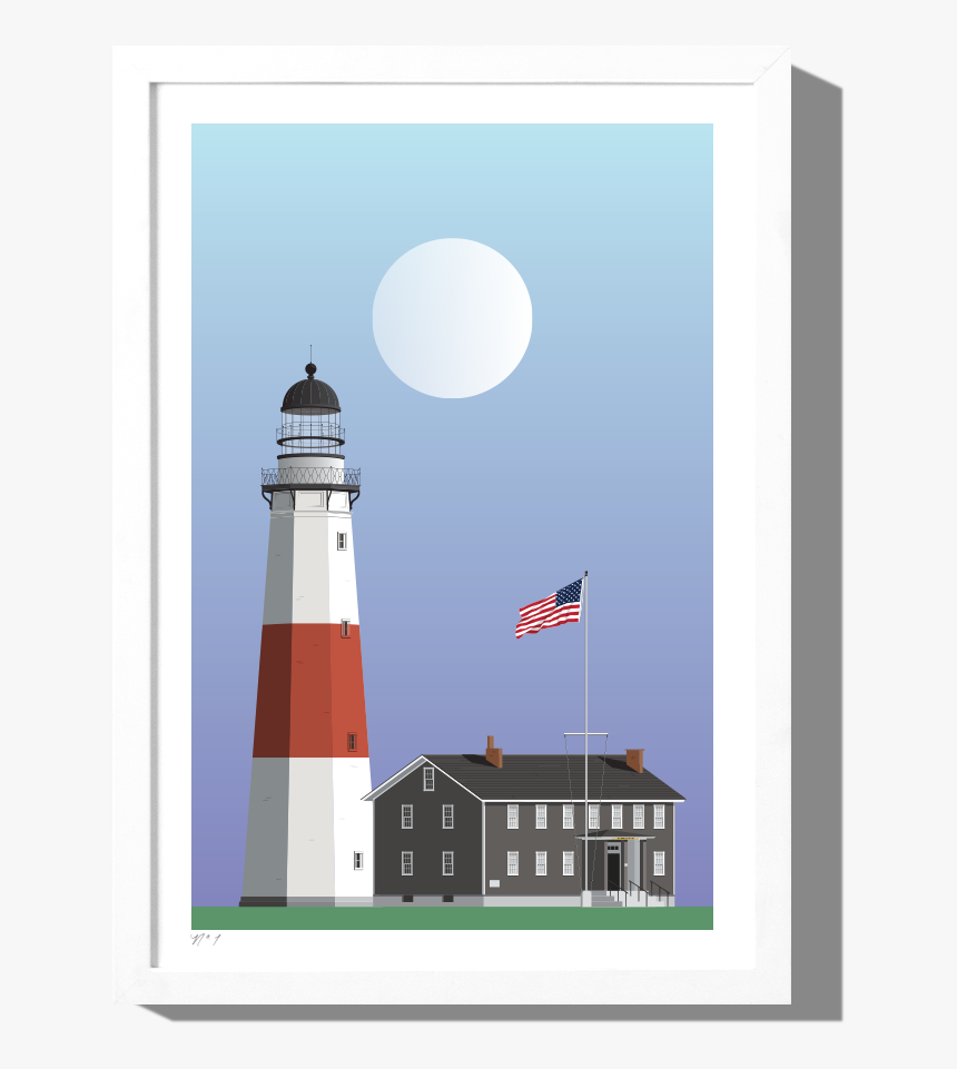 Rkr Framewhite Montauklighthouse - Lighthouse, HD Png Download, Free Download