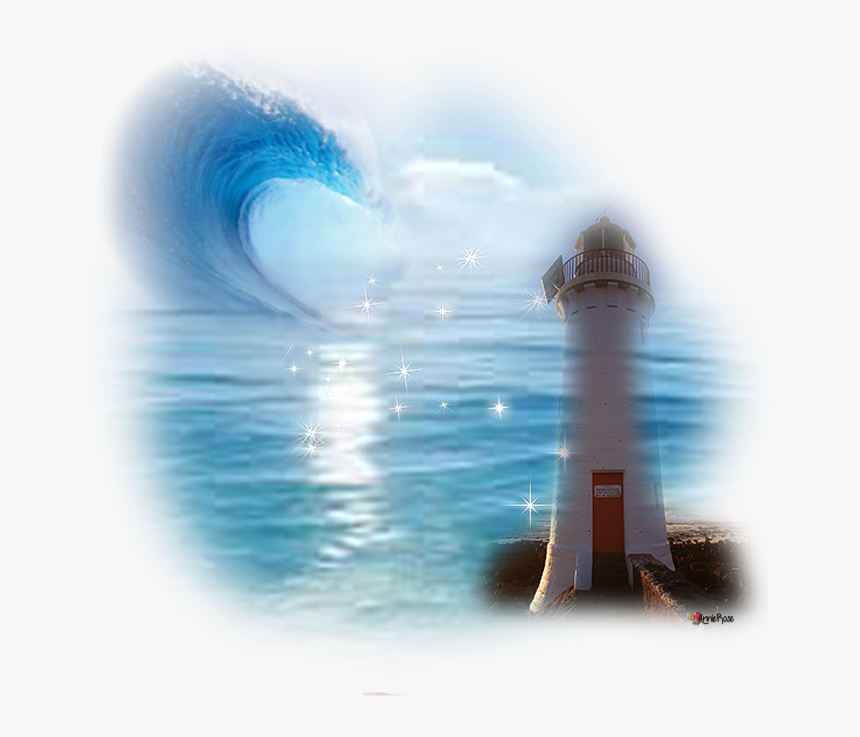 Sea And Light House Png, Transparent Png, Free Download