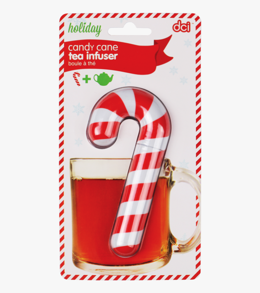 Candy Cane Tea Infuser Inside Dci Packaging - Candy Cane In Packaging, HD Png Download, Free Download