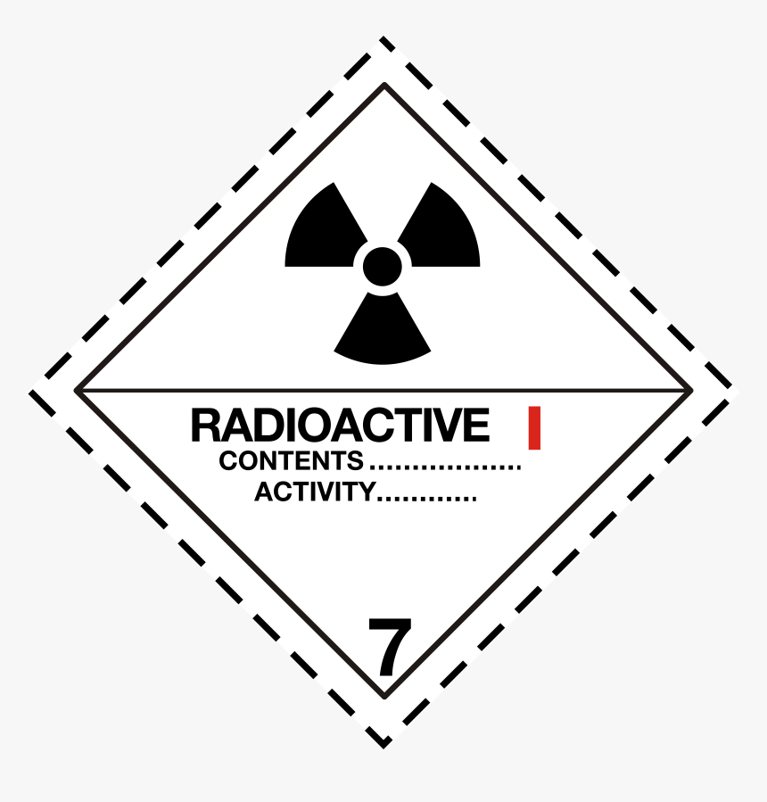 Adr Pictogram 7a-radioactive Clip Arts - Dangerous Goods Class 7, HD Png Download, Free Download