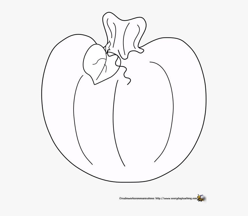 Transparent Pumpkin Outline Png - Cartoon, Png Download, Free Download