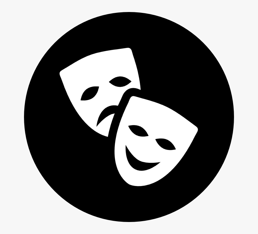 White Theatre Mask Png , Png Download - Pink Theatre Masks, Transparent Png, Free Download