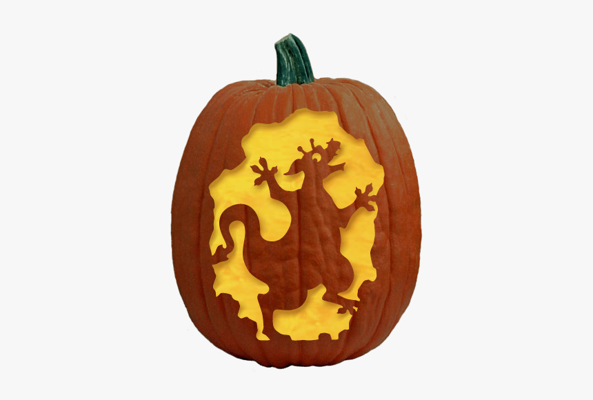 Clip Art Free Fairy Tale Patterns - Dragon Pumpkin Carving Stencils, HD Png Download, Free Download