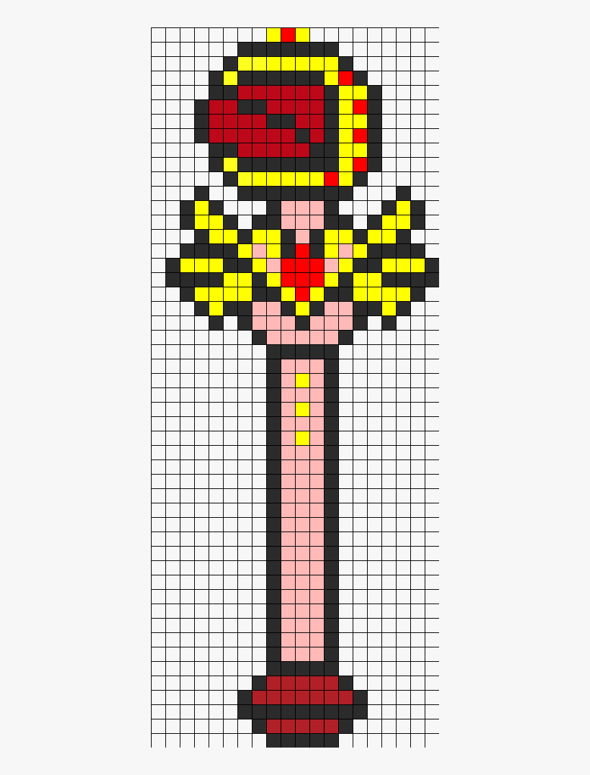 Sailor Moon Scepter Perler Bead Pattern / Bead Sprite - Scepter Sprite, HD Png Download, Free Download