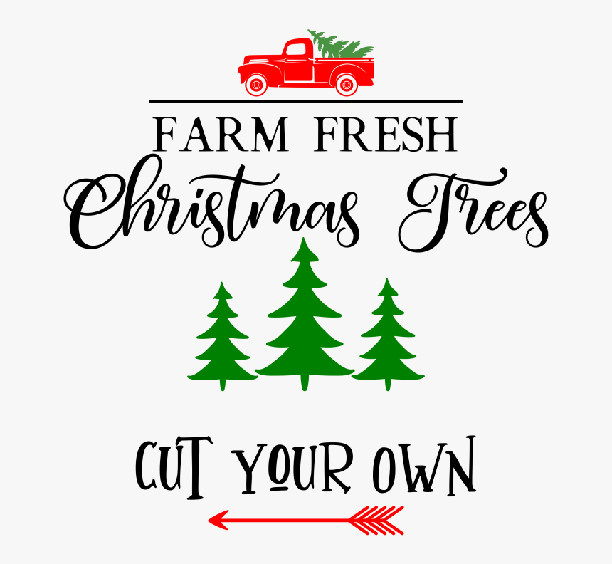 Farm Fresh Christmas Svg File - Christmas Tree, HD Png Download, Free Download