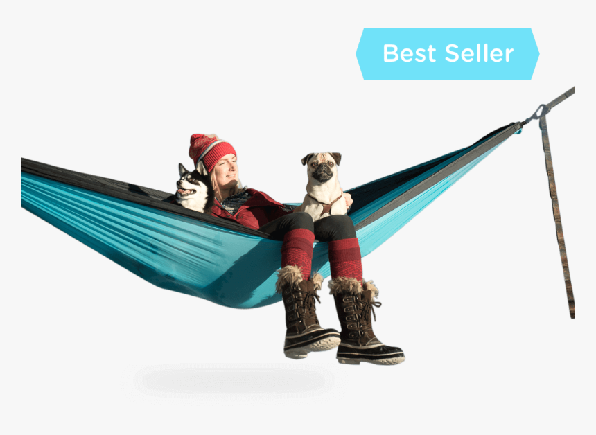 Serac Sequoia Xl Double Camping Hammock Snowmelt Teal - Hammock, HD Png Download, Free Download