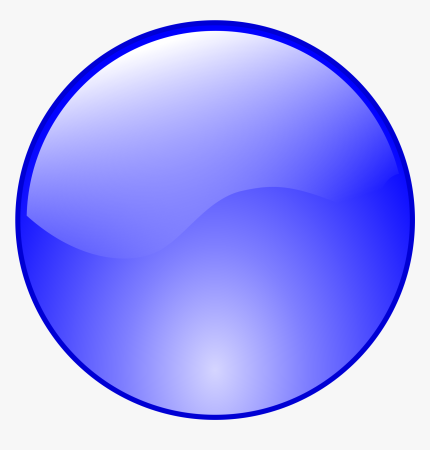 Blue Button Icon Png, Transparent Png, Free Download