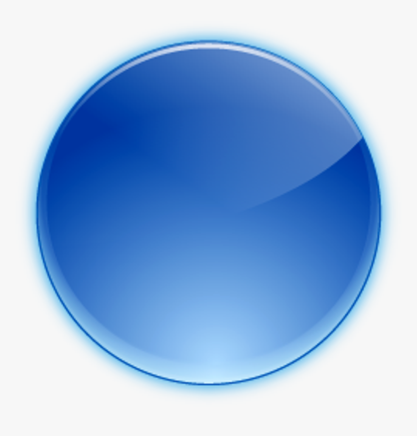 Blue Round Button Png, Transparent Png, Free Download