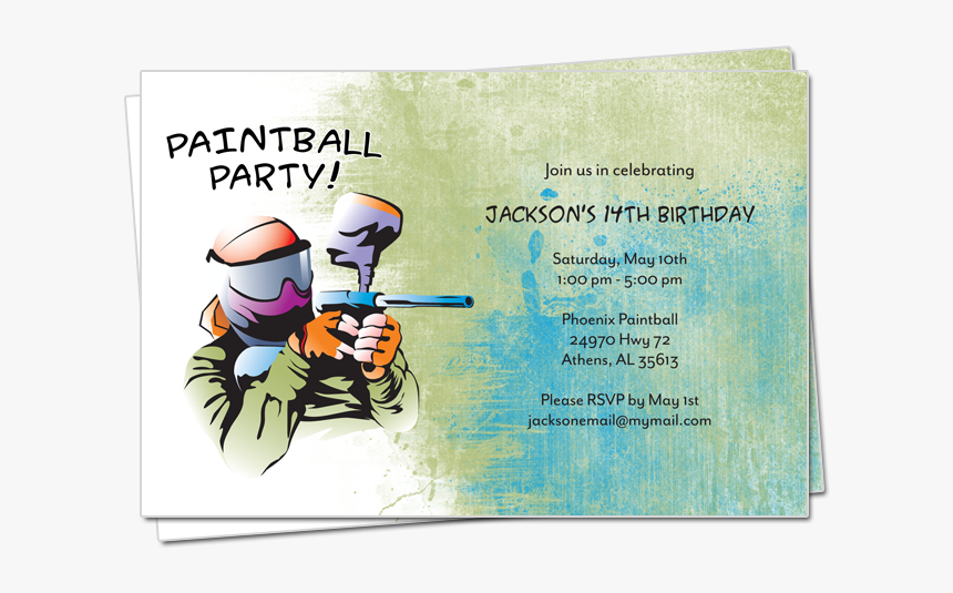 Invitation Paintball, HD Png Download, Free Download