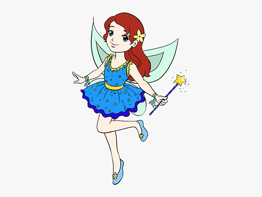 How To Draw Fairy - Fairy Drawing For Child, HD Png Download, Free Download